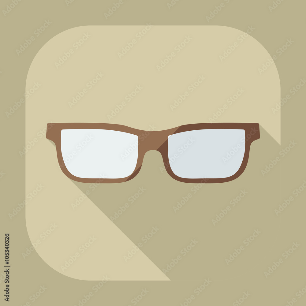 Flat modern design with shadow icon optics Flat modern design with shadow icon optics