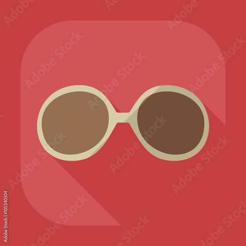Flat modern design with shadow icon optics