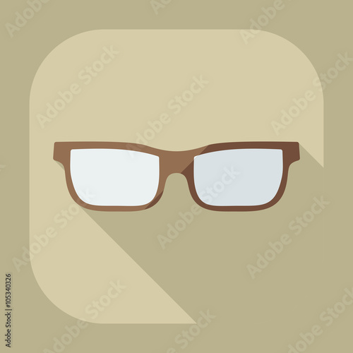 Flat modern design with shadow icon optics