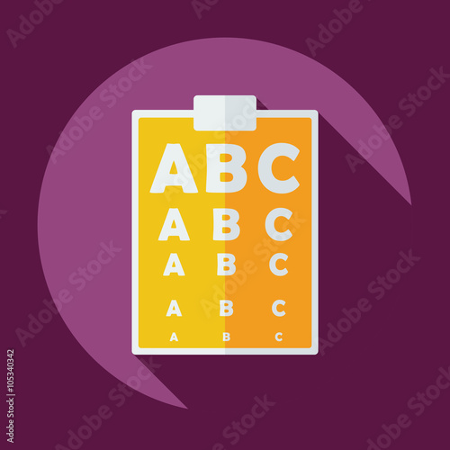 Flat modern design with shadow icon optics