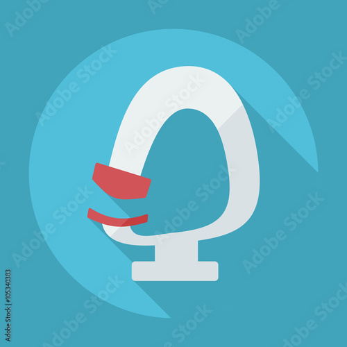 Flat modern design with shadow icon optics