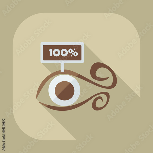 Flat modern design with shadow icon optics