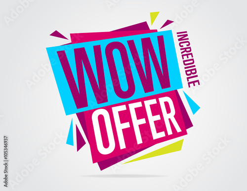 Special offer single banner isolated. Sale banner, vector illustration.