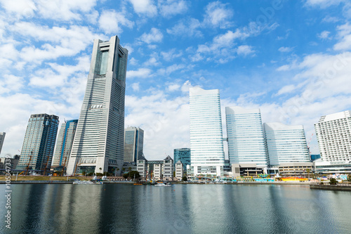 Yokohama city skyline