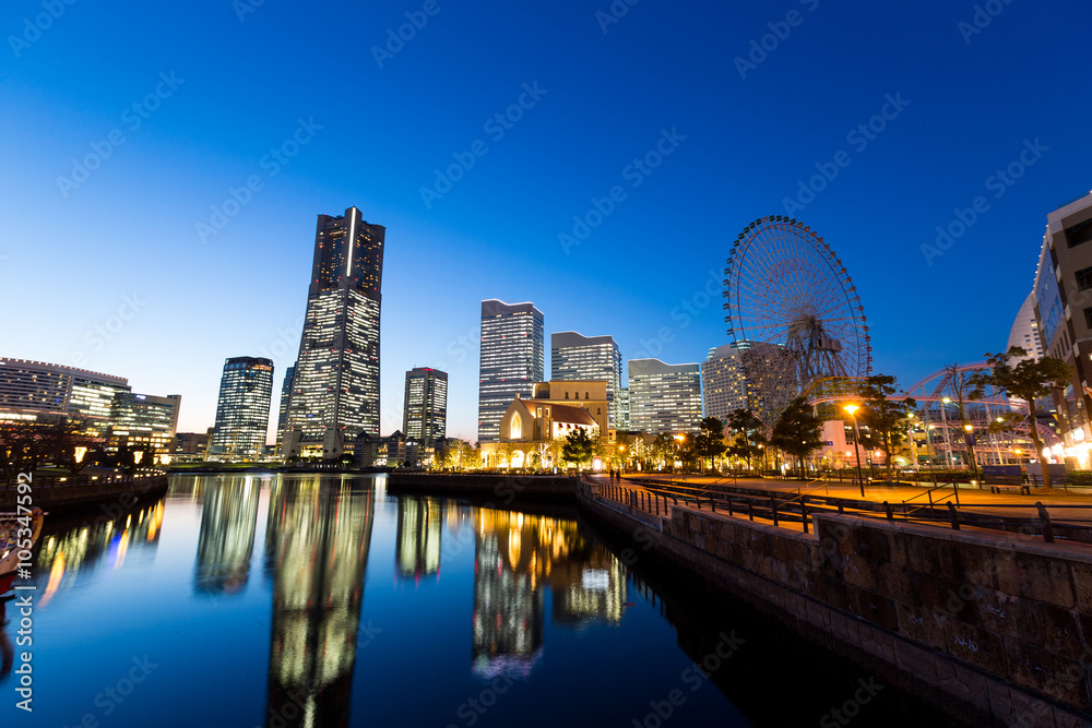 Fototapeta premium Yokohama at night
