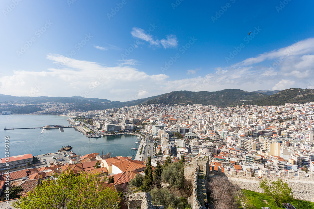 Obraz premium City of Kavala in Greece (summer resort place )