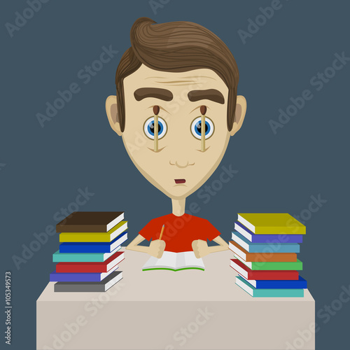  tired student