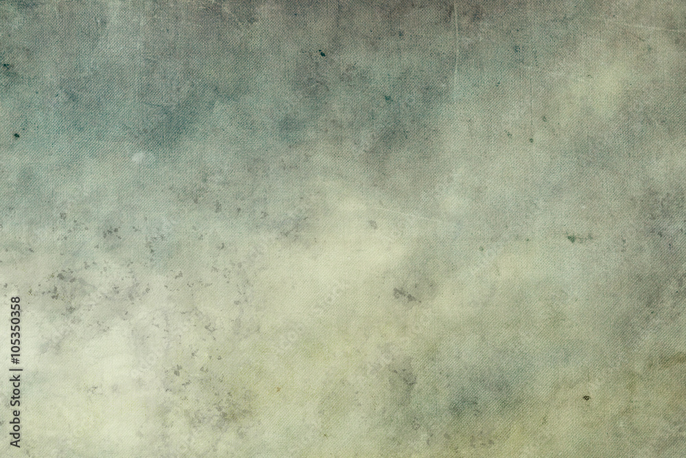 Old canvas fabric background – vintage, green, grey