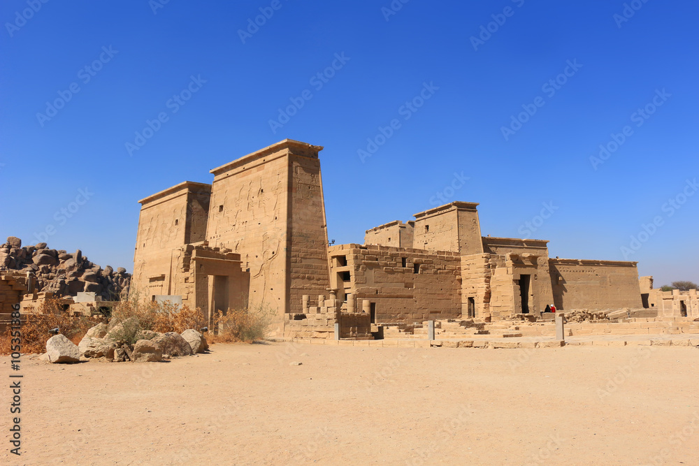 Temple of Philae dedicated to the Goddess Isis Temple of Philae dedicated to the Goddess Isis