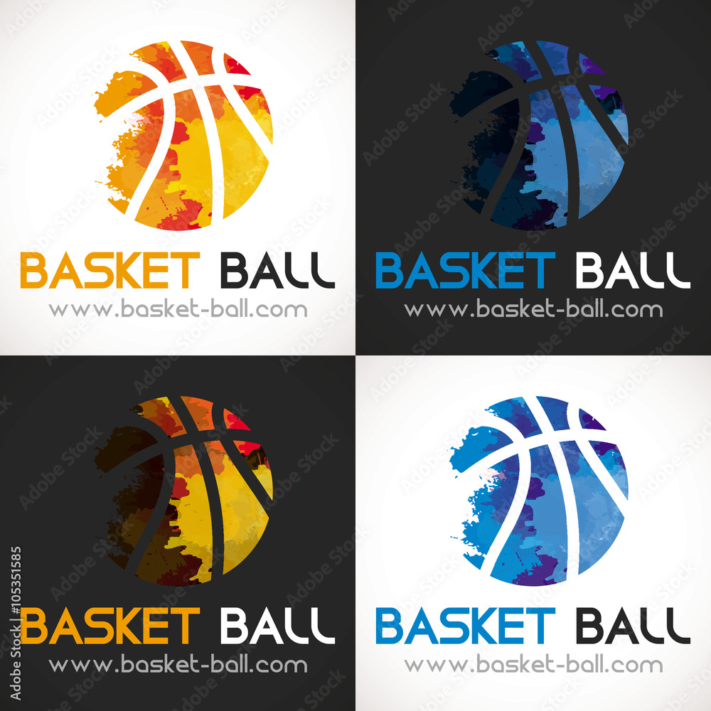 logo basketball sport splash Stock Vector Adobe Stock