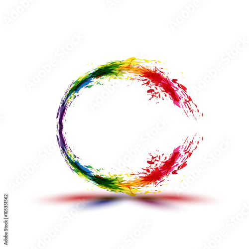 Ink abstract background  easy editable