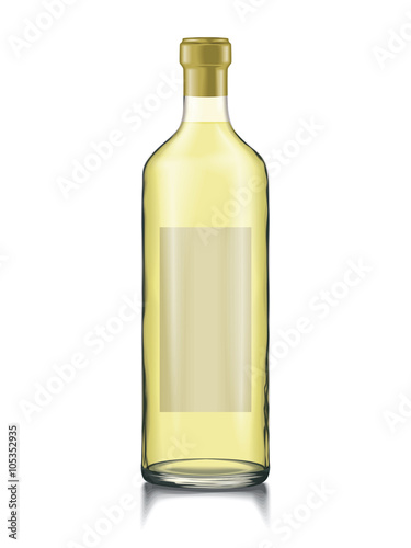 Mock-up Glass Bottle Wine Change Color liquid, Bottle, Cap 