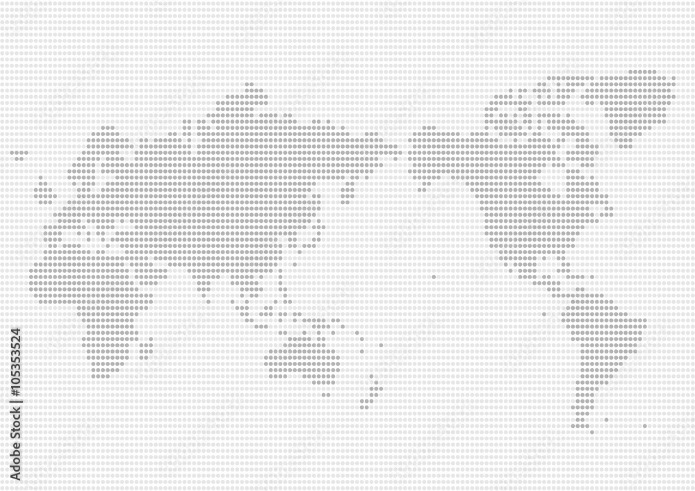 世界地図 日本中心 のイラスト 灰色ドット Stock Vector Adobe Stock
