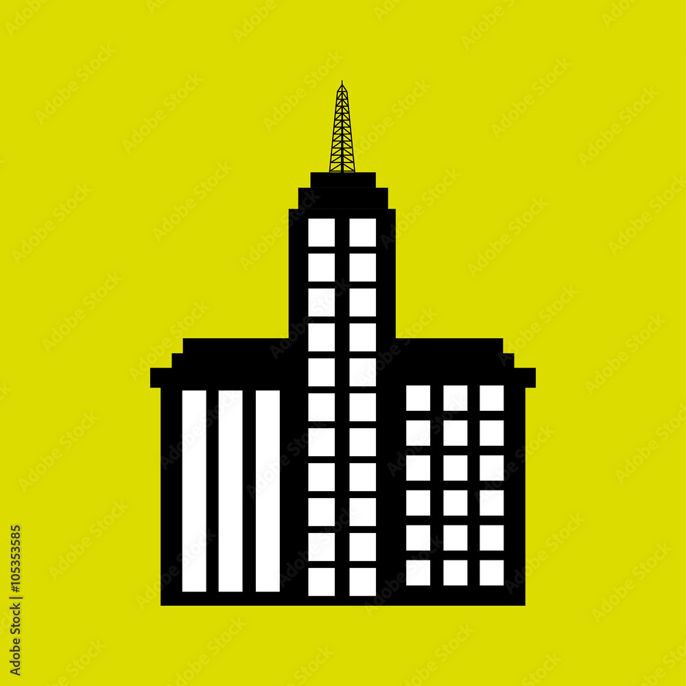 Obraz premium residential icon design 