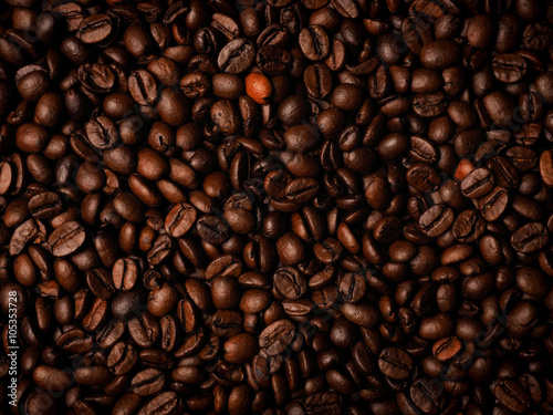 Roasted coffee beans