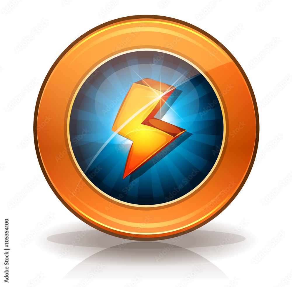 Lightning Icons Badge For Game Ui Lightning Icons Badge For Game Ui