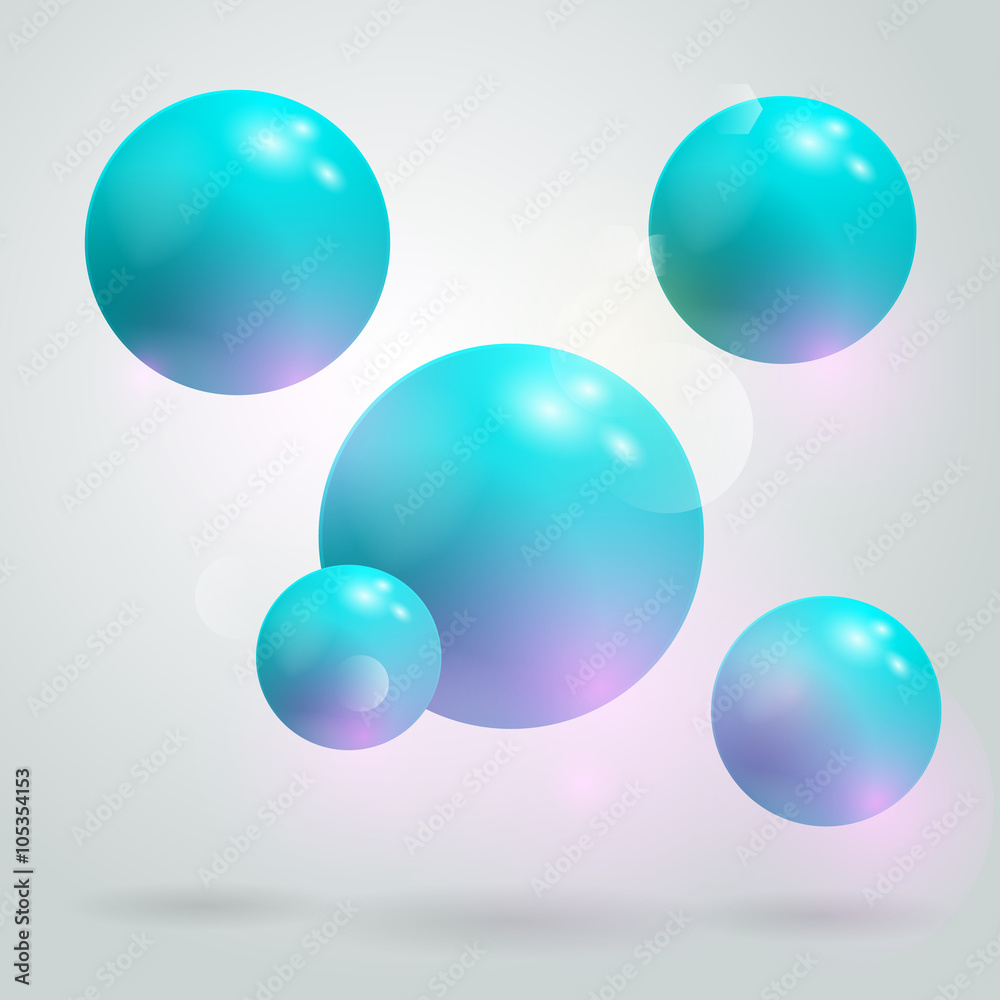 Abstract spheres background. 3D balls. Abstract spheres background. 3D balls.