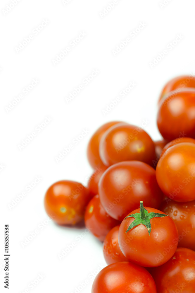 Tomatoes. Whole and a half isolated on white Tomatoes. Whole and a half isolated on white