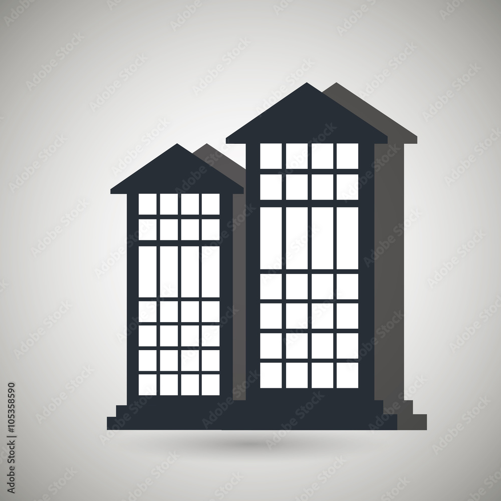Obraz premium residential icon design