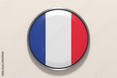 Button with French flag Free Download Button with French flag - GFXLoad