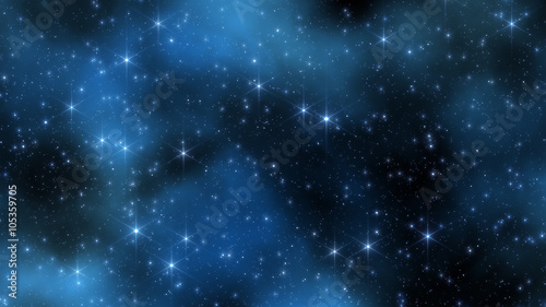 Fototapeta Naklejka Na Ścianę i Meble -  Milky way stars and star-dust in deep space / cosmos. 