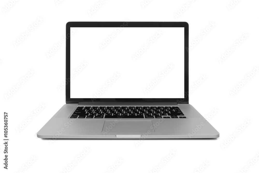 laptop with blank space on white background laptop with blank space on white background
