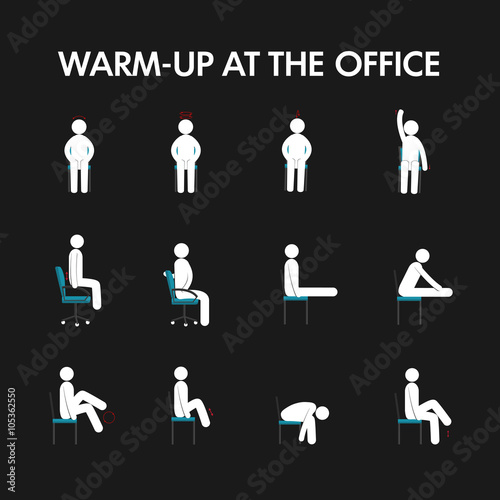  in the workplace stick man set
