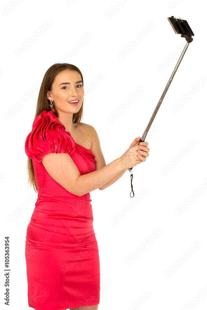 Beautiful woman in red dress with beautiful body Beautiful woman in red dress with beautiful body