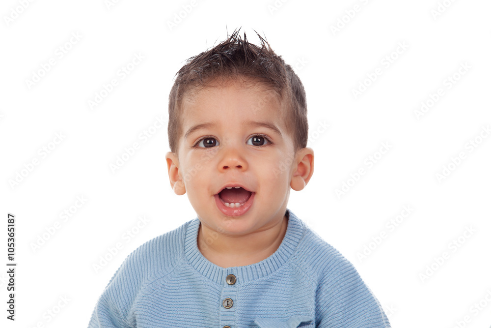 Adorable baby nine months