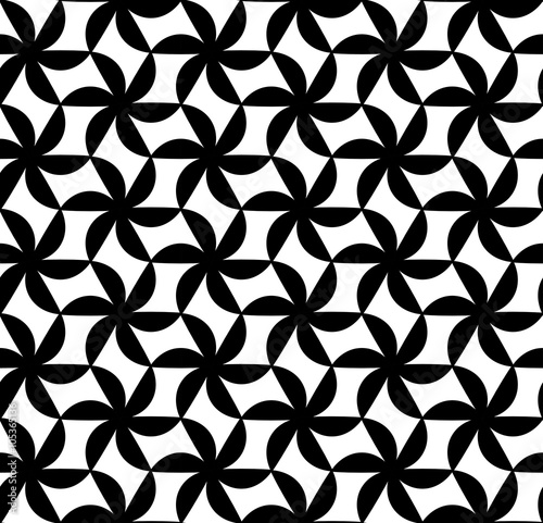 Vector modern seamless geometry pattern  black and white abstract geometric background  subtle pillow print  monochrome retro texture  hipster fashion design