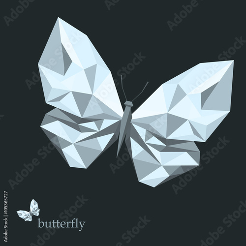  low poly butterfly
