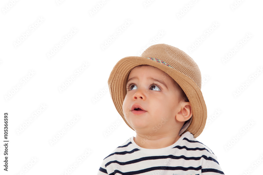 Adorable baby nine months with summer look Adorable baby nine months with summer look