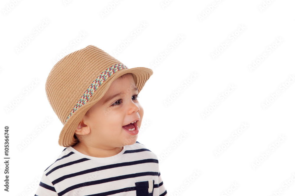 Adorable baby nine months with summer look Adorable baby nine months with summer look