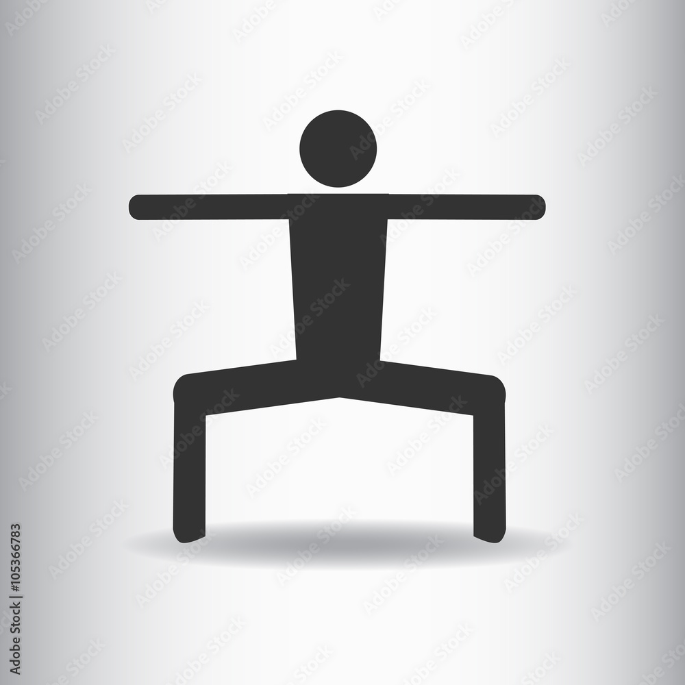 yoga stick man yoga stick man