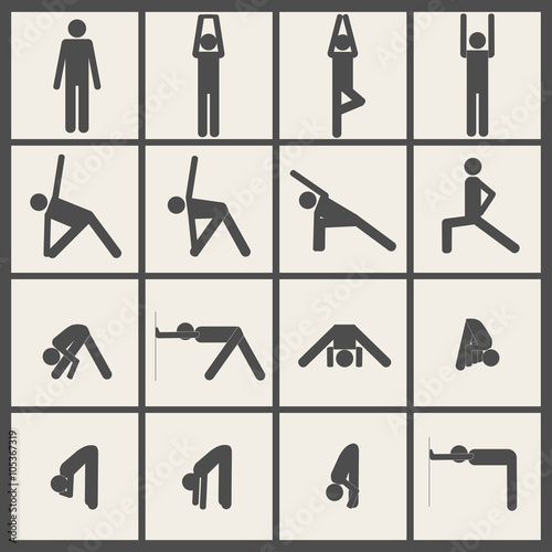 yoga stick man