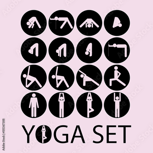 yoga stick man