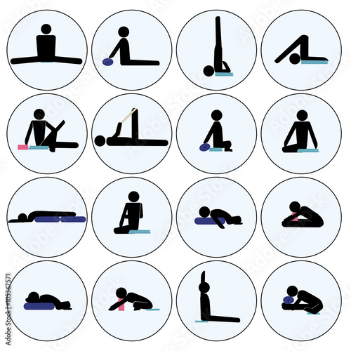 yoga stick man