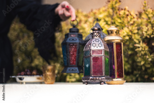 Group of Arabian Traditional Lanterns