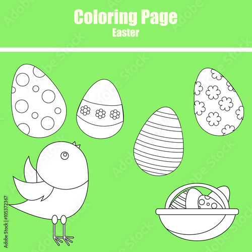 Coloring page. Easter