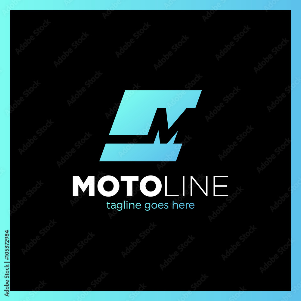 Abstract letter M logo Abstract letter M logo