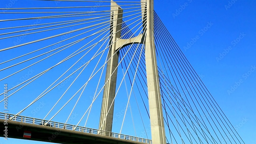 Architecture de pont haubané