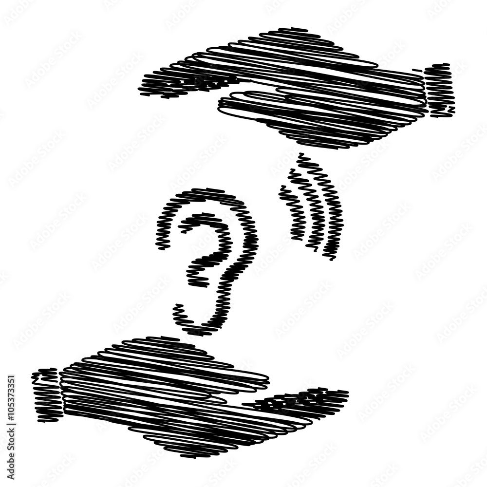 Human ear sign Stock Vector | Adobe Stock