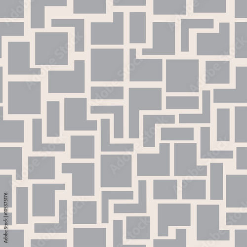 Vector modern seamless geometry pattern squares, grey abstract geometric background, monochrome retro texture, hipster fashion design