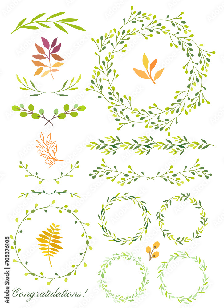 Hand draw design elements for your decorations.