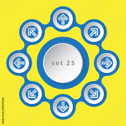 icons with arrows in eight directions