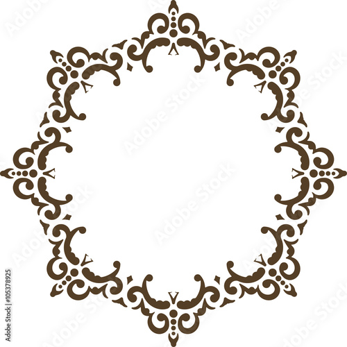 Unusual lace frame, decorative element with empty place for your