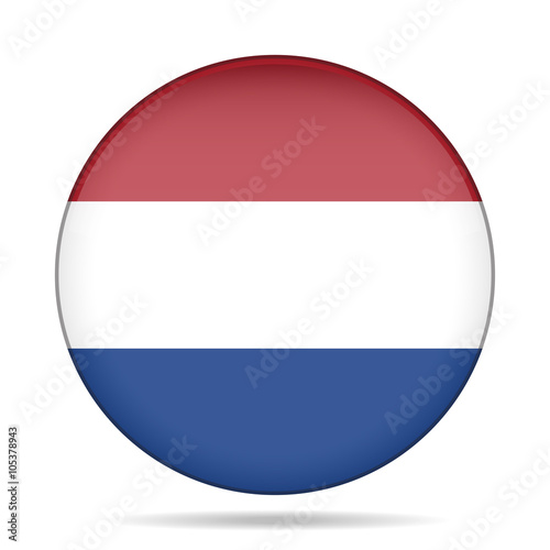 button with flag of Netherlands