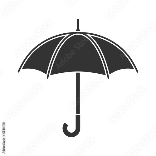 Umbrella icon vector, rain protection