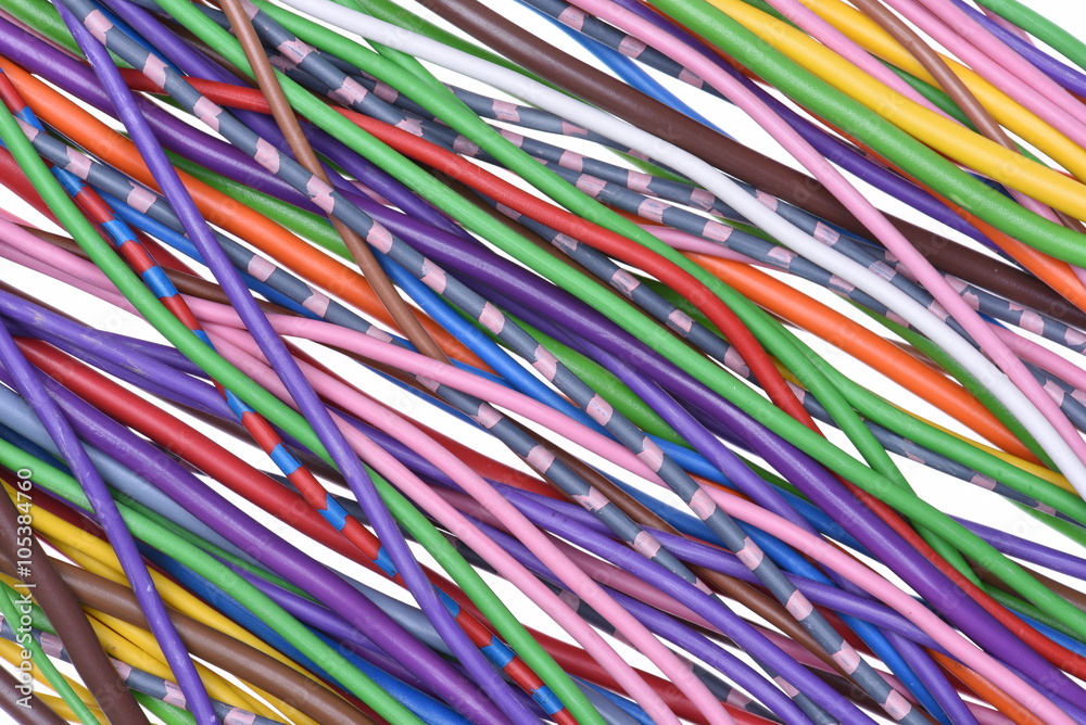 Colored electrical cables
