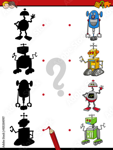 shadows activity with robots